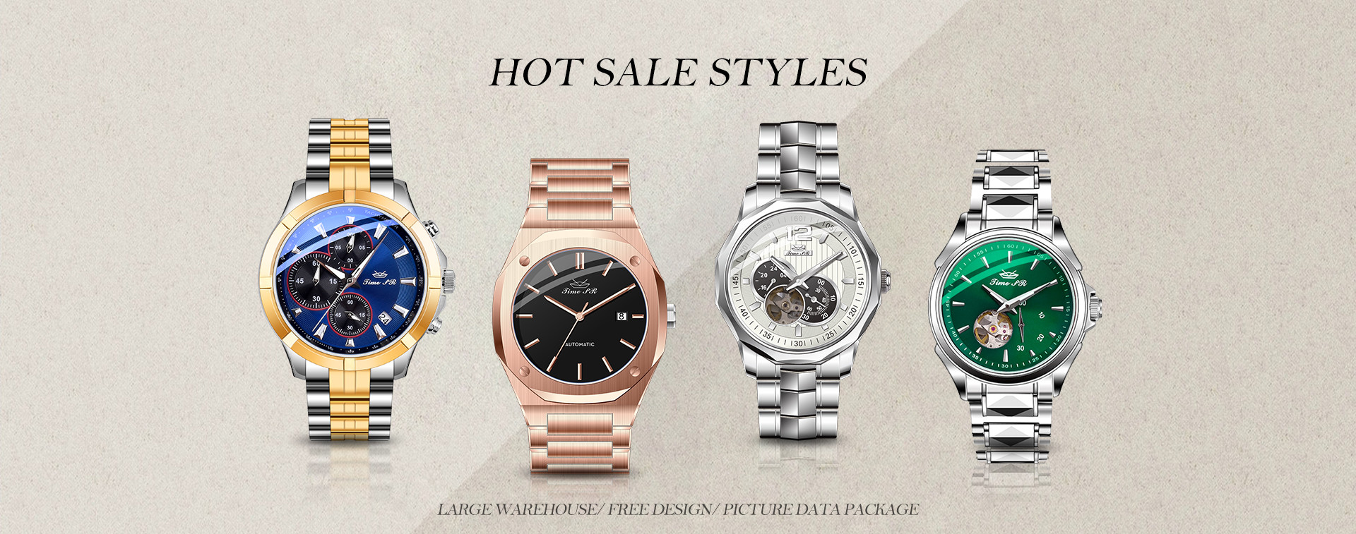 Qualité Bandes de bracelet de montre en caoutchouc de silicone usine